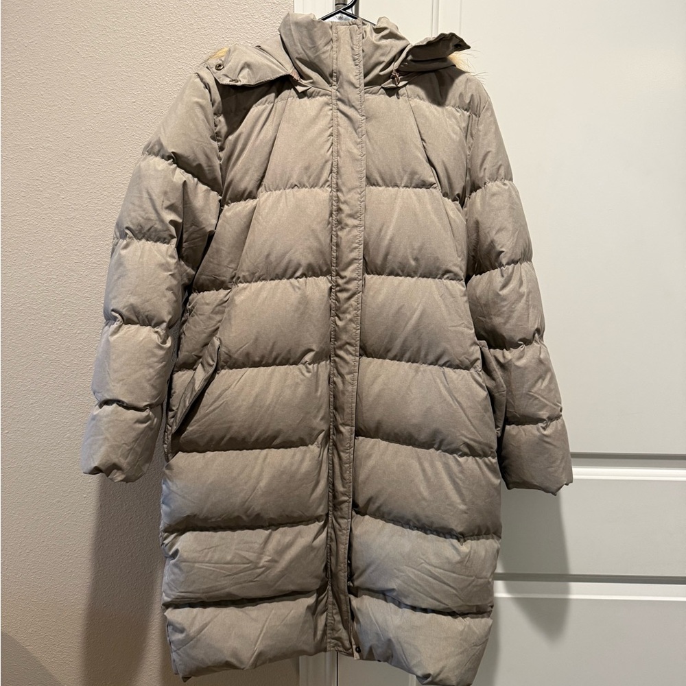 Women's Tan Puffer Coat